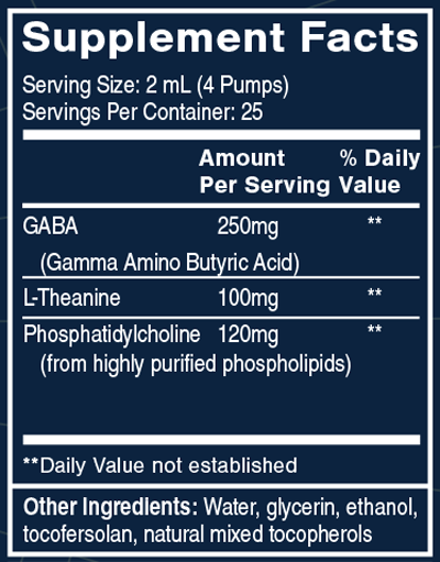 GABA + L-Theanine 1.7 fl oz