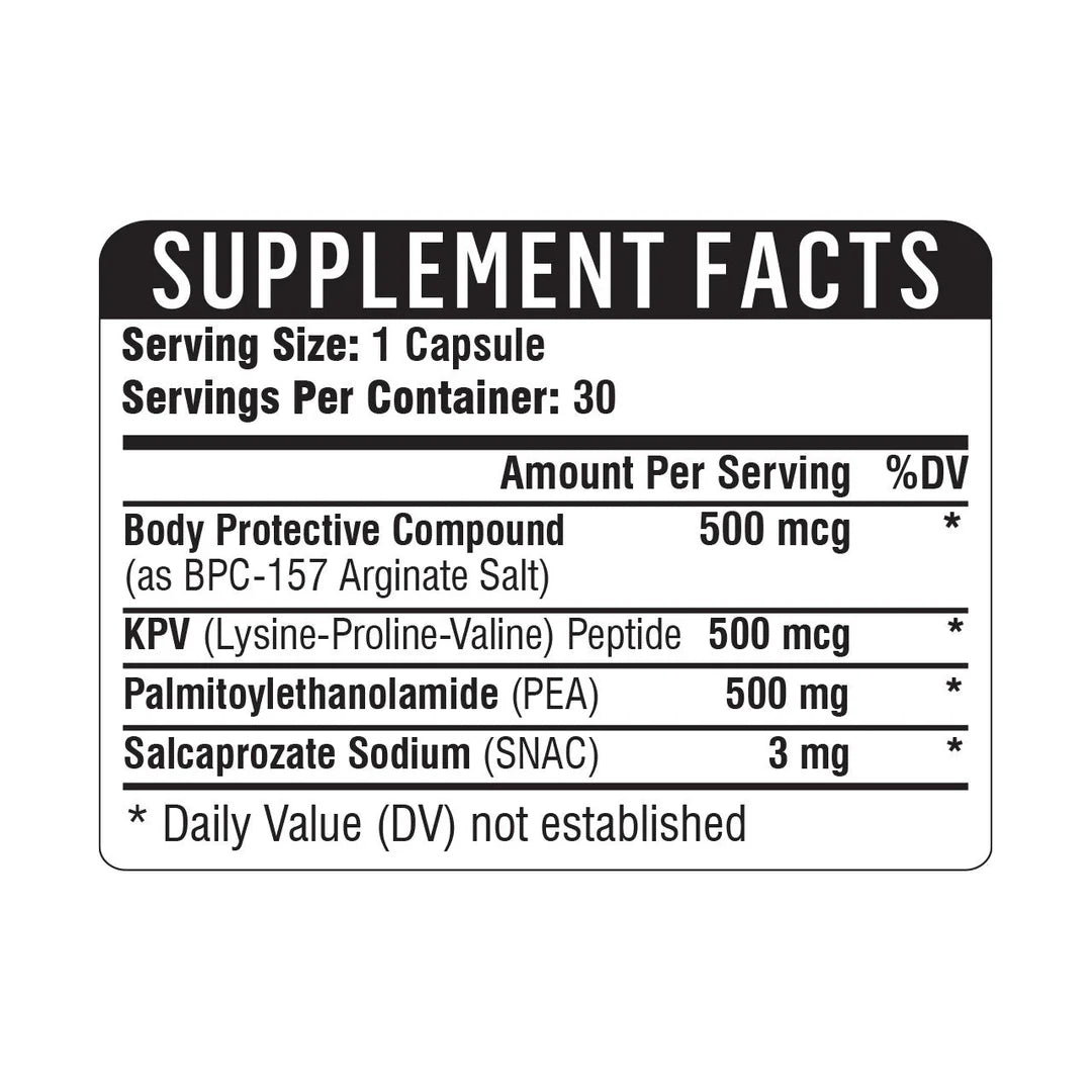 BPC+KPV+PEA 500 30 Capsules