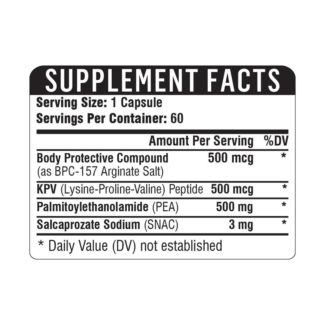 BPC+KPV+PEA 500 60 Capsules
