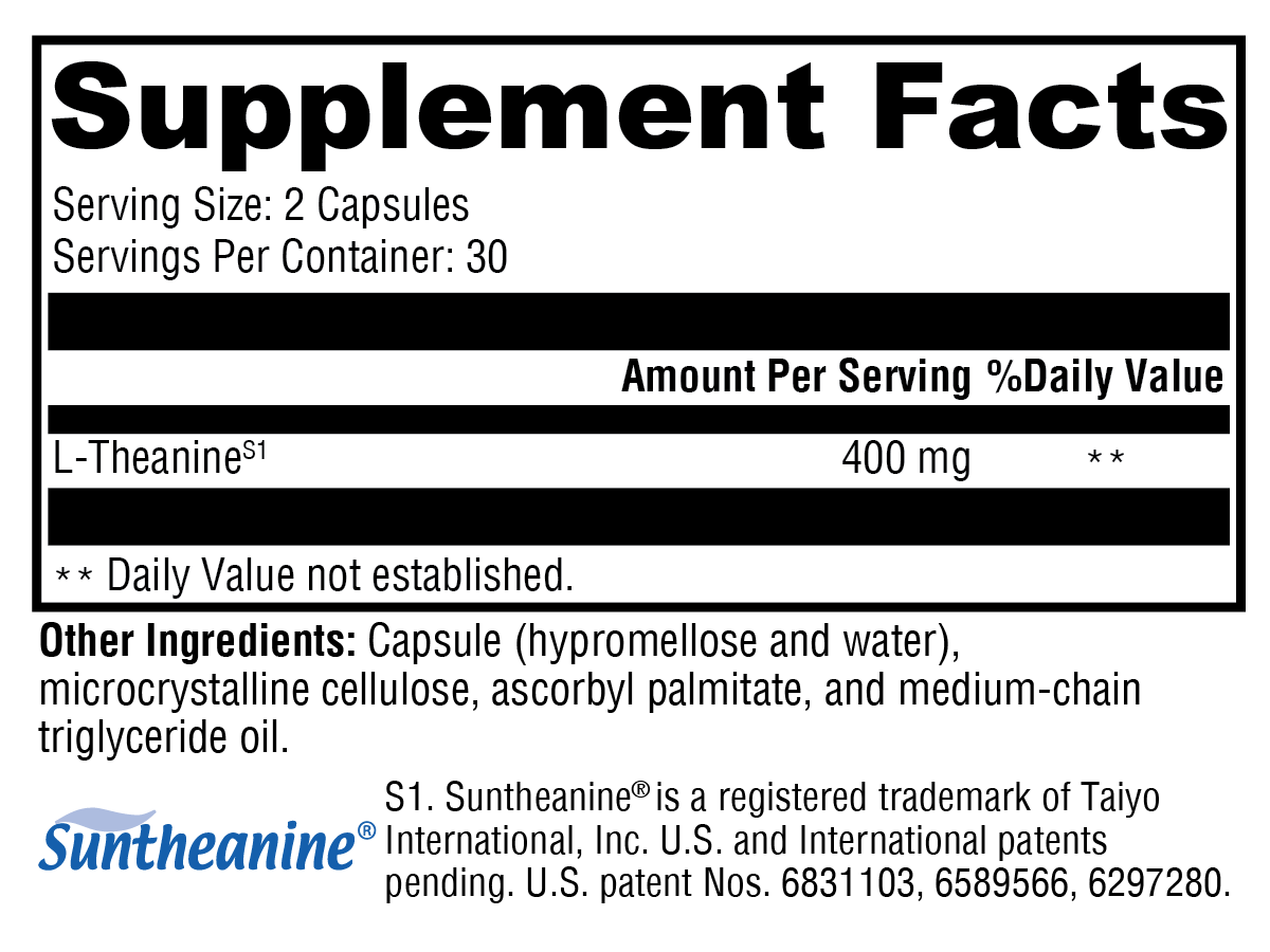 L-Theanine 60 Capsules